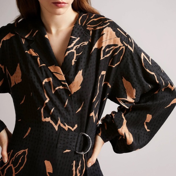 🎀NWT🎀 Ted Baker Chic Faux Wrap Belted Dress - Picture 4 of 9